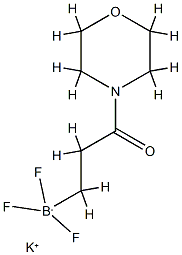 Potassium3-trifluoroborato-4-mopholinopropan-1-one Structure