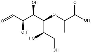 4-O-(1-carboxyethyl)-O-galactose Structure