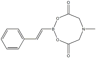 trans-2-Phenylvinylboronic  acid  MIDA  ester Structure