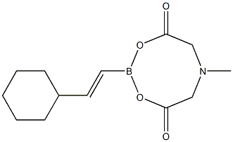 эфир транс-(2-циклогексилвинил)бороновой кислоты MIDA структурированное изображение