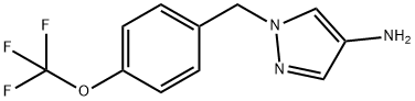 1-{[4-(trifluoromethoxy)phenyl]methyl}-1H-pyrazol-4-amine Structure