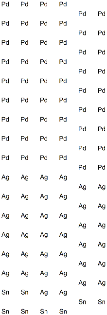 palladium-silver alloy W1 Structure