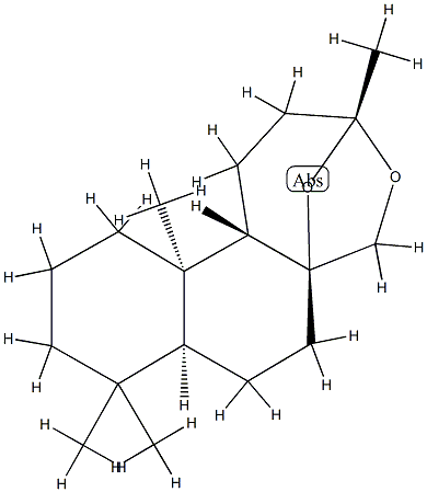 (3R)-1,2,3,6,7,7aα,8,9,10,11,11a,11bβ-Dodecahydro-3,8,8,11aα-tetramethyl-5H-3β,5aβ-epoxynaphth[2,1-c]oxepin 구조식 이미지