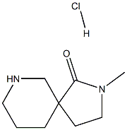 2,7-Diazaspiro[4.5]decan-1-one,2-Methyl-, (Hydrochloride) (1:1) 구조식 이미지
