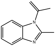 1H-Benzimidazole,2-methyl-1-(1-methylethenyl)-(9CI) 구조식 이미지