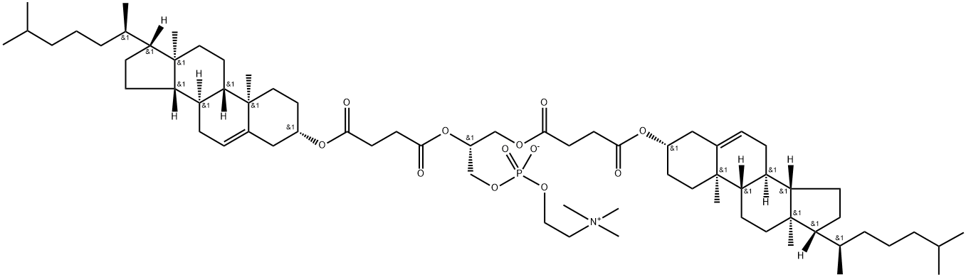 1,2-dicholesterylheMisuccinoyl-sn-glycero-3-phosphocholine 구조식 이미지