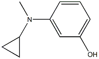 3-(cyclopropylmethylamino)phenol Structure