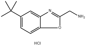(5-tert-butyl-1,3-benzoxazol-2-yl)methylamine hydrochloride 구조식 이미지