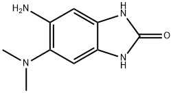 5-amino-6-(dimethylamino)-1,3-dihydro-2H-benzimidazol-2-one(SALTDATA: 2HCl 1H2O) 구조식 이미지