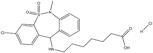 Tianeptine HCl 구조식 이미지