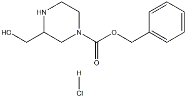 4-N-CBZ-2-HYDROXYMETHYLPIPERAZINE -HCl Structure