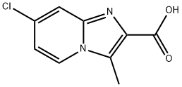 7-클로로-3-메틸이미다조[1,2-a]피리딘-2-카르복실산 구조식 이미지