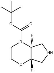 2-Methyl-2-propanyl (4aS,7aS)-hexahydropyrrolo[3,4-b][1,4]oxazine -4(4aH)-carboxylate Structure