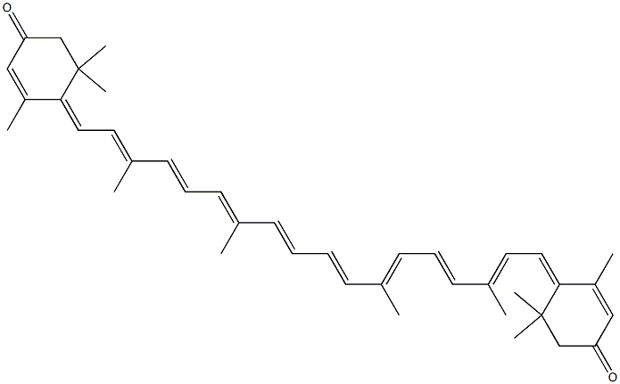 rhodoxanthin Structure