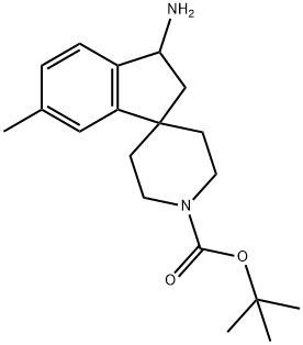 Tert-Butyl 3-Amino-6-Methyl-2,3-Dihydrospiro[Indene-1,4-Piperidine]-1-Carboxylate(WX105049) Structure