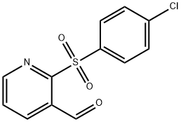 2-((4-Chlorophenyl)Sulfonyl)Nicotinaldehyde(WXC03056) 구조식 이미지