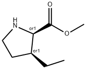 D-프롤린,3-에틸-,메틸에스테르,(3S)-rel-(9CI) 구조식 이미지