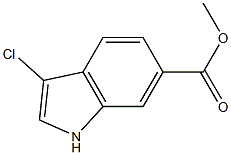 methyl 3-chloro-1H-indole-6-carboxylate 구조식 이미지