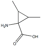 Cyclopropanecarboxylic acid, 1-amino-2,3-dimethyl-, stereoisomer (9CI) Structure