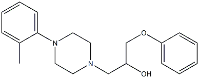 4-(2-메틸페닐)-α-(페녹시메틸)-1-피페라진에탄올 구조식 이미지