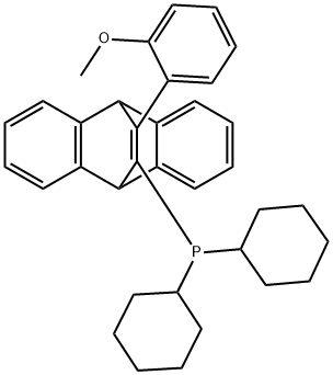 11-Dicyclohexylphosphino-12-(2-methoxyphenyl)-9,10-ethenoanthracene dichloromethane adduct, min. 98% o-MeO KITPHOS Structure