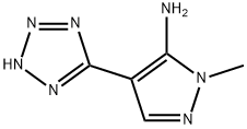 1-Methyl-4-(5-tetrazolyl)-5-amino-1,2-pyrazole 구조식 이미지