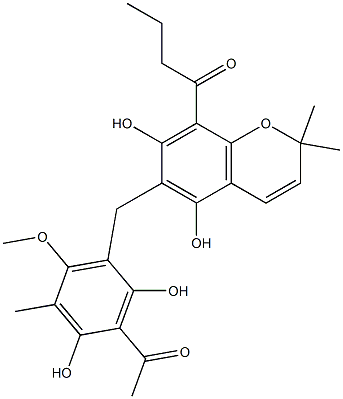 Butyrylma llotochromene 구조식 이미지