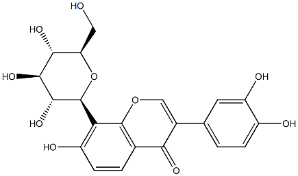 Pueraria glycoside 구조식 이미지