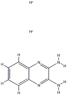 2,3-Quinoxalinediamine,  conjugate  diacid  (9CI) 구조식 이미지