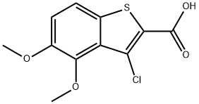 3-chloro-4,5-dimethoxybenzo[b]thiophene-2-carboxylic acid Structure