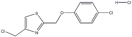 4-(chloromethyl)-2-[(4-chlorophenoxy)methyl]-1,3-thiazole Structure
