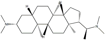 (20S)-N,N,N',N'-Tetramethyl-5α-pregnane-3β,20-diamine Structure