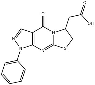 2-{2-oxo-6-phenyl-10-thia-1,5,6,8-tetraazatricyclo[7.3.0.0,]dodeca-3(7),4,8-trien-12-yl}acetic acid 구조식 이미지