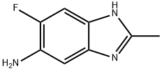 1H-Benzimidazol-5-amine,6-fluoro-2-methyl-(9CI) 구조식 이미지