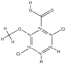 Dicamba-(phenyl-13C6)
		
	 Structure