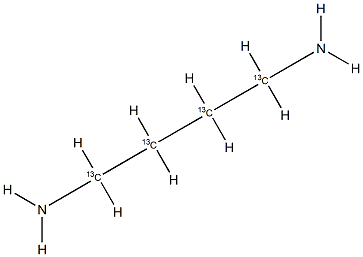 1,4-Butanediamine-13C4,  Putrescine-13C4 구조식 이미지