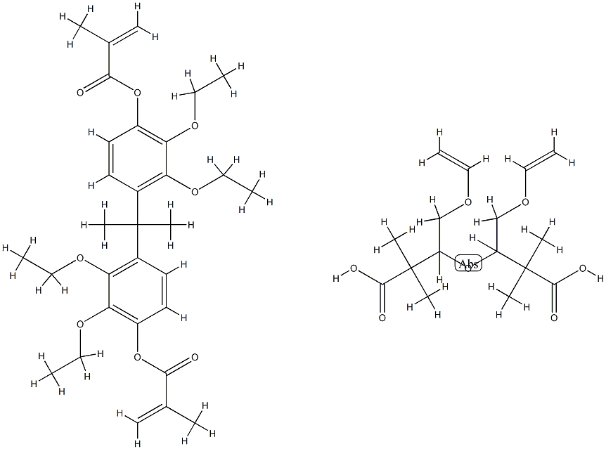 2,2'-(4-메타크릴옥시디에톡시페닐)프로판 구조식 이미지