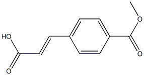 (2E)-3-[4-(methoxycarbonyl)phenyl]prop-2-enoic acid 구조식 이미지