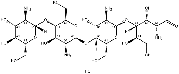 Chitotetraose Tetrahydrochloride Hydrate Structure