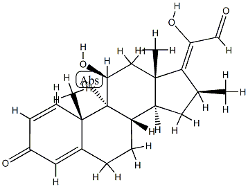 BecloMethasone-17,20 21-Aldehyde Structure