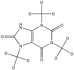 1,3,7-Trimethyluric Acid-d9 구조식 이미지