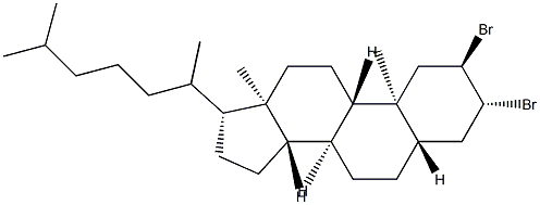 (2R,3R)-2,3-Dibromo-5α-cholestane Structure