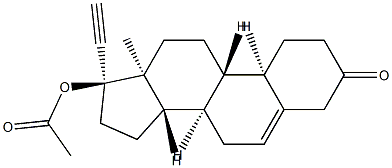 Δ-5(6)-노레틴드론아세테이트 구조식 이미지