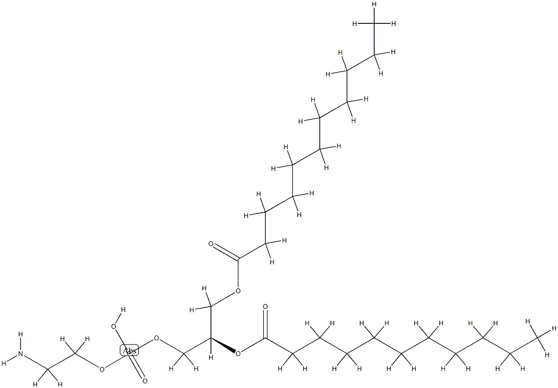 1,2-diundecanoylphosphatidylethanolamine Structure