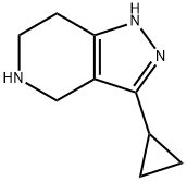 3-cyclopropyl-4,5,6,7-tetrahydro-1H-pyrazolo[4,3-c]pyridine(SALTDATA: 2HCl) 구조식 이미지