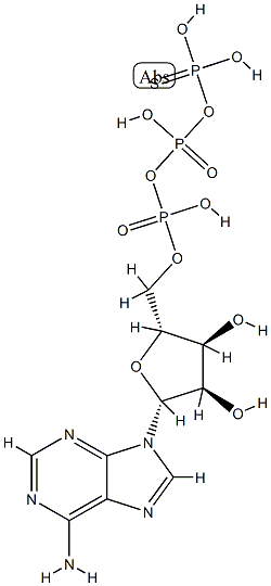 알파-티오아데노신삼인산 구조식 이미지