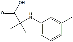 Alanine, 2-Methyl-N-M-tolyl- Structure