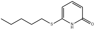 2(1H)-Pyridinone,6-(pentylthio)-(9CI) Structure