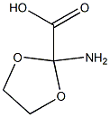 1,3-Dioxolane-2-carboxylicacid,2-amino-(9CI) Structure