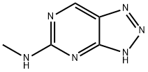 v-Triazolo[4,5-d]pyrimidine, 5-methylamino- (6CI) Structure